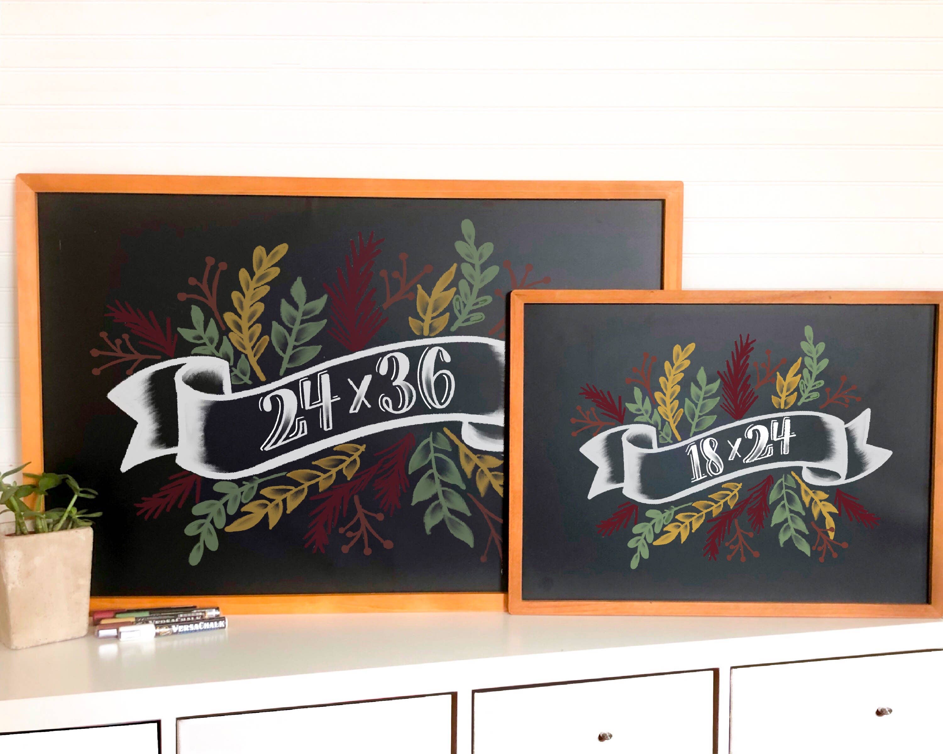 VersaChalk - Wholesale Chalkboard - Wood Framed Chalkboard + Fine Tip White Marker2