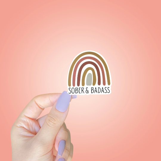 As Told By Ellie - Wholesale Sticker - Sober & Badass Sticker1