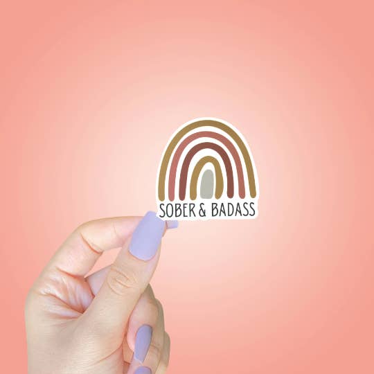 As Told By Ellie - Wholesale Sticker - Sober & Badass Sticker1