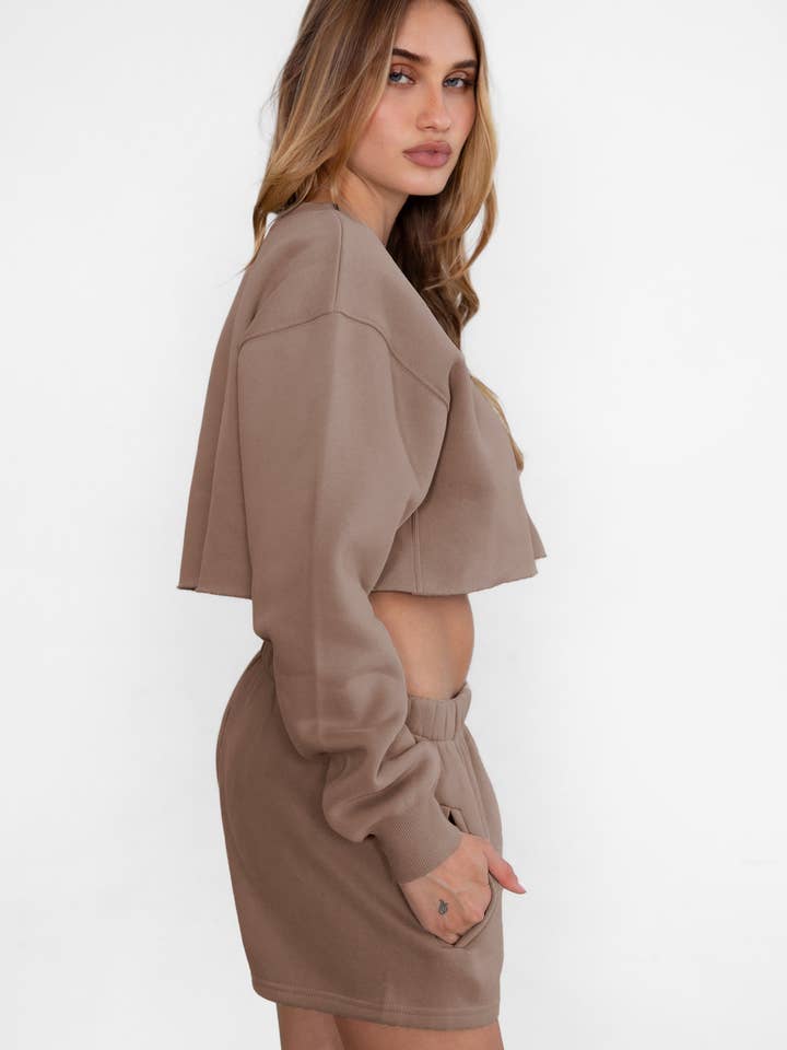 TICTOC - Wholesale Sweatshirt - Women's - MOMA Plush Fleece Lounge Crew Neck Pullover Sweatshirt23