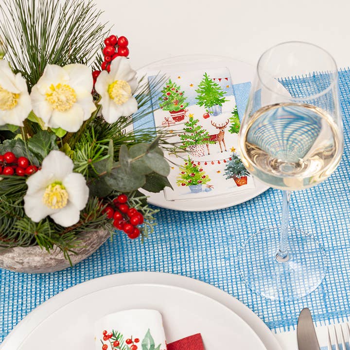 Jute löpare 500 cm x 30 cm - blå för wholesale av Home Fashion - Carl Dietrich GmbH