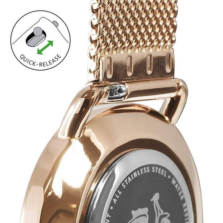Lambretta Watches - Vendita all'ingrosso Orologio da polso - Donna - Kit duo Mia 34 trapuntato in oro rosa bianco+rete