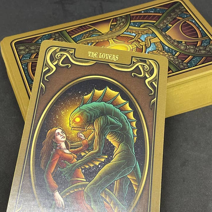 Cthulhu Project – Cartas de tarô por atacado – Tarô Cthulhu Mythos Deluxe Edição Limitada4