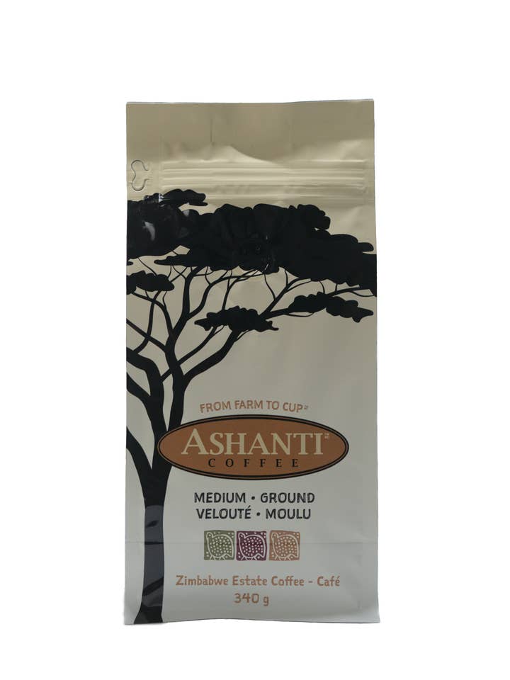 340gr Medium Roast Ground for engroshandel hos Ashanti Coffee
