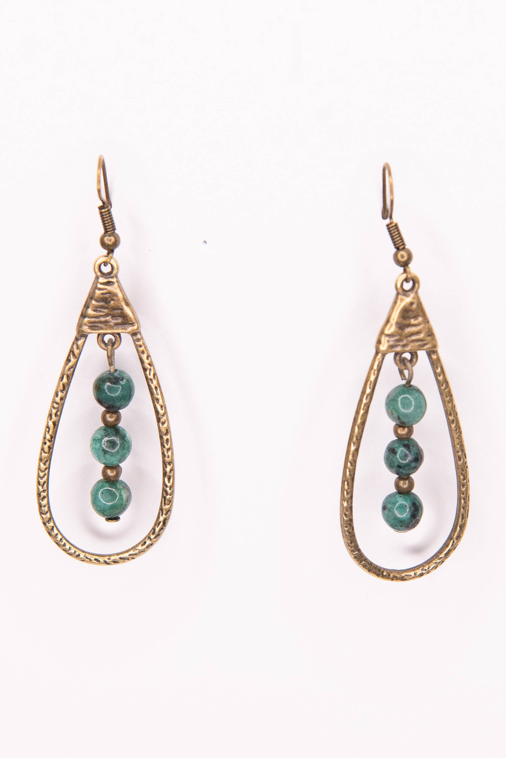 Dylan Designs - Vente Boucles d'oreilles pendantes - Boucles d'oreilles Sherri en turquoise africaine1