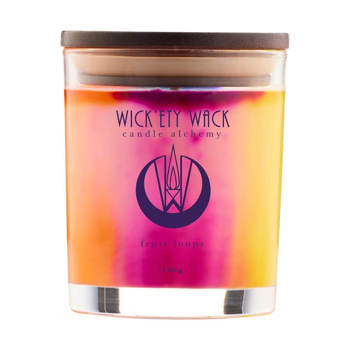 Wickety Wack Candles - Wholesale Jar/filled candle - Fruit Loops Candle