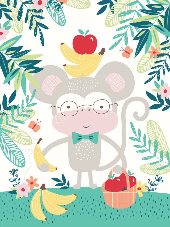 Little Monkey Art Print for wholesale by Michele Payne