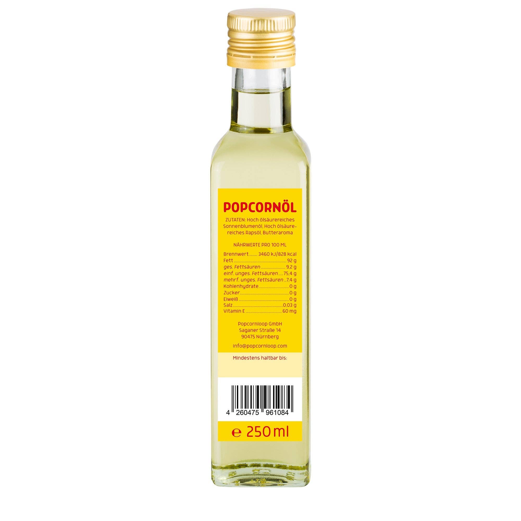 Popcornloop - Wholesale Cooking Oil - popcorn oil 250 ml1