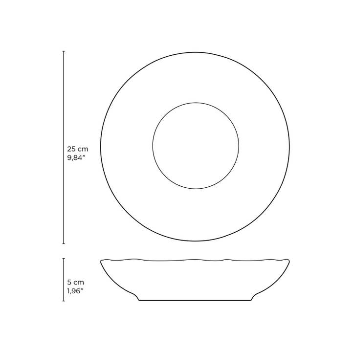 Pink Bio Stoneware Litchi Pasta Plate, 37.2 Oz for wholesale on Faire4