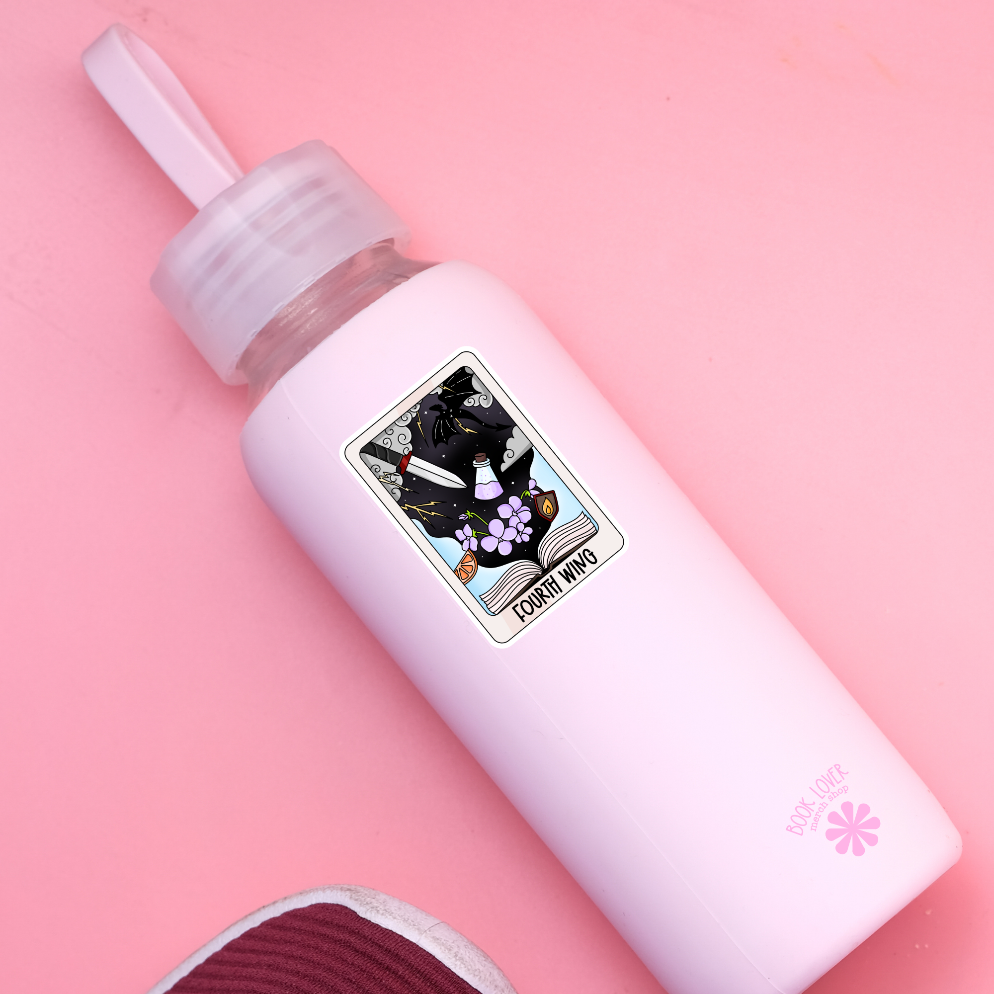 Book Lover Merch Shop - Wholesale Sticker - Drakenleesstickers/op de vierde vleugel geïnspireerde tarotkaart2
