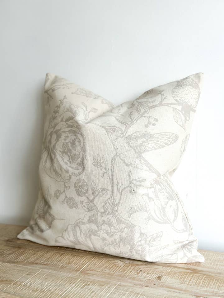 Aria Cotton Cushion Cover 45×45 – Grey Print for wholesale by Ellenvale Trade