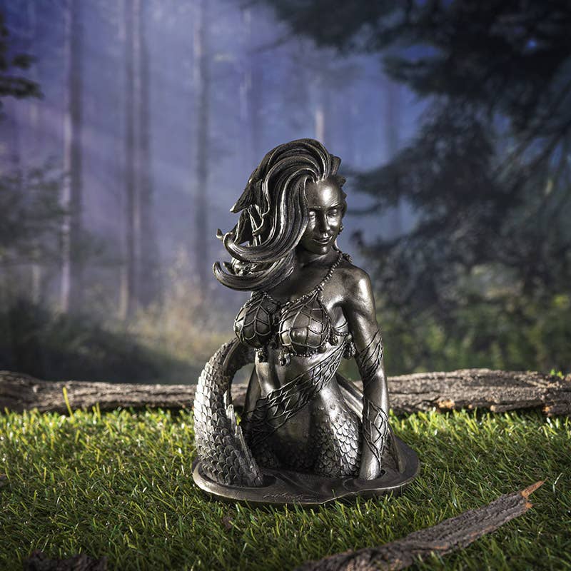 Pacific Trading – wholesale Decorative figurine – Silver Mermaid Siren0