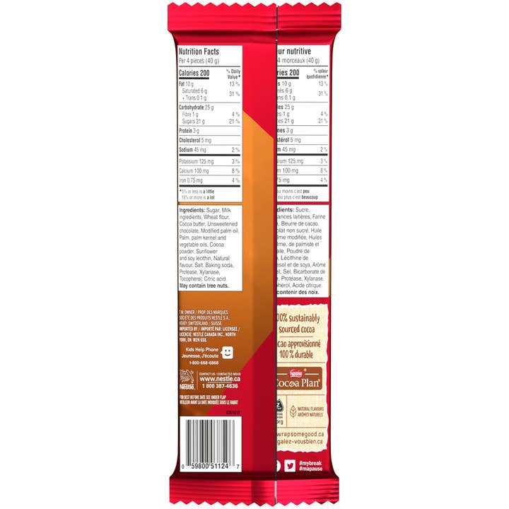 Echo Sales America - Wholesale Chocolate Bar - NESTLE KITKAT Caramel Crisp Wafer Chocolate Bars,120 g x 15