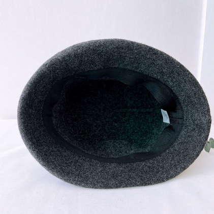 Comfortarians – wholesale Bucket hat – Women's – Women's Winter Bungee Bucket Hat Stitched Wool Flower Angora7