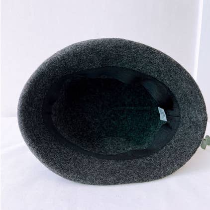 Comfortarians – wholesale Bucket hat – Women's – Women's Winter Bungee Bucket Hat Stitched Wool Flower Angora7