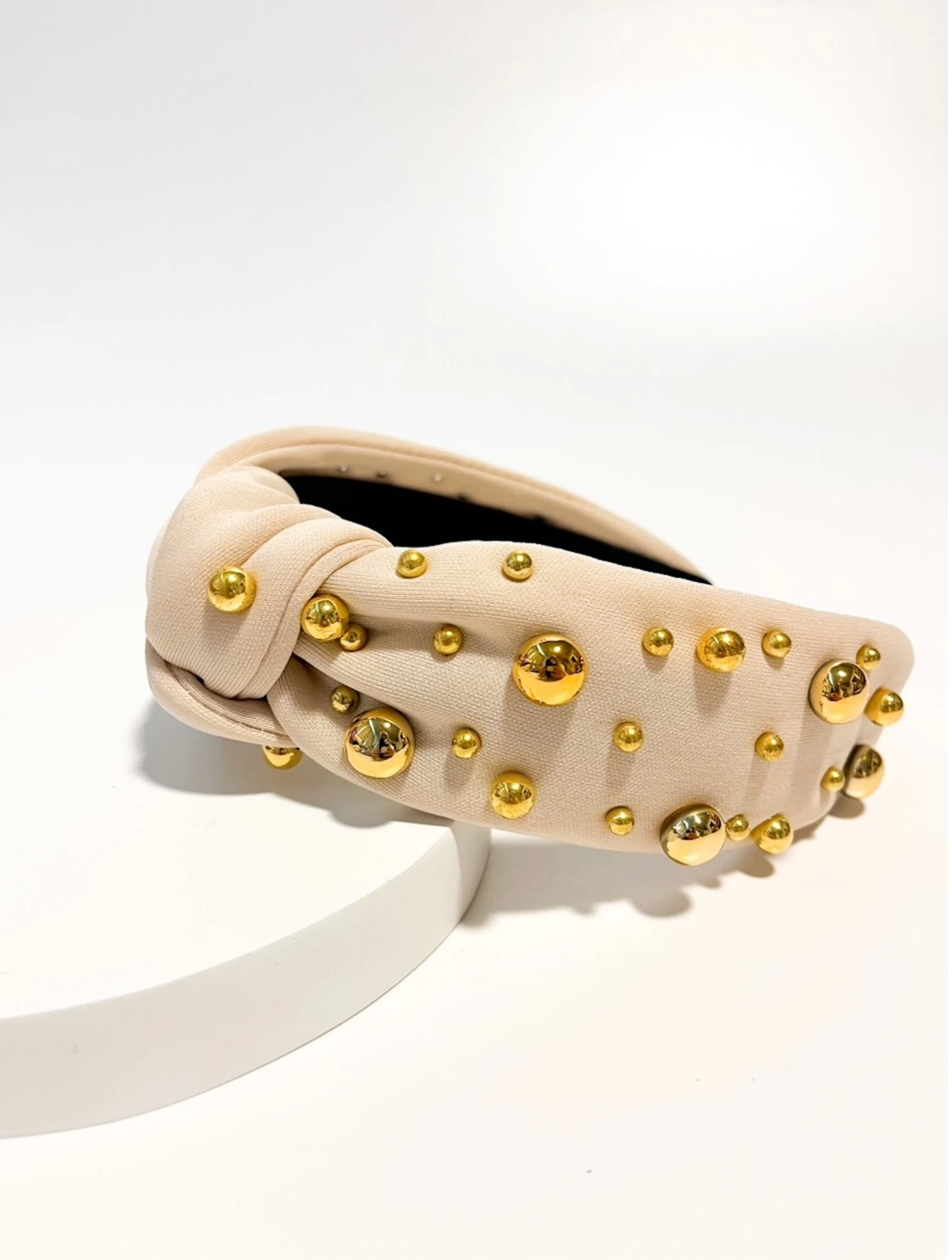 Brittyland - Wholesale Fashion Headband - Women's - Luxury Winter Headbands - Beige Christmas Headbands1