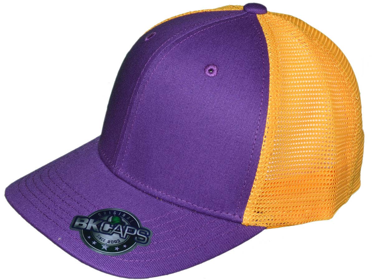 Buck Wholesale - Vendita all'ingrosso Cappellino  da camionista - Unisex - Cappellini Trucker Vuoti - 6 Pannelli Strutturati con Visiera Leggermente Curva24