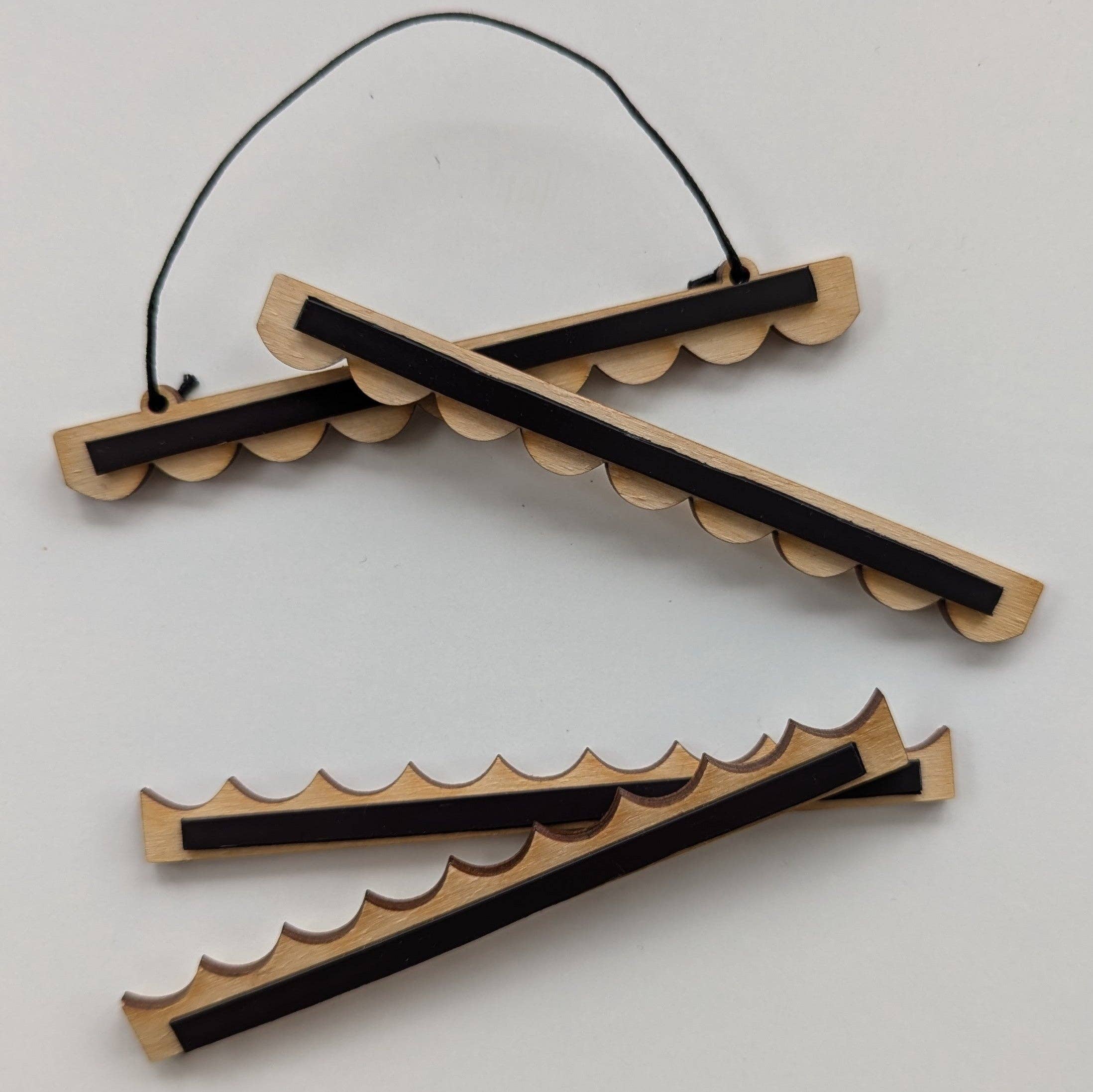 Slow Sunday - Wholesale Tapestry/Textile Hanger - A6 Mini Magnetic Print Frames - Straight, Wavy, Scalloped or Zig-Zag3