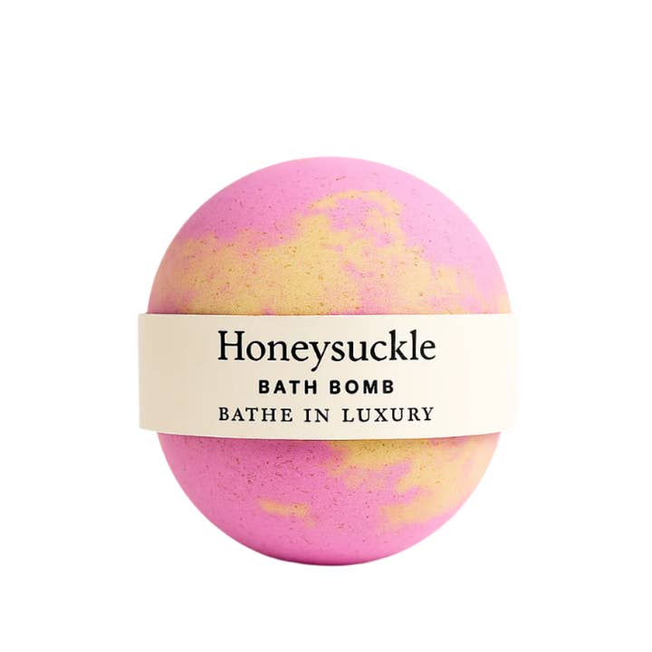 Honeysuckle Bath Bomb – Floral & Sweet Fizzy Soak | Softening & Calming for wholesale by Bathe in Luxury