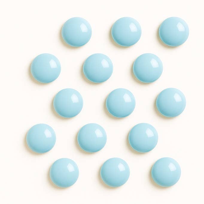 Factory Direct Craft - Wholesale Magnet - 1" Dia Mini Metal Button Magnets - Pack of 12 - Select Color9
