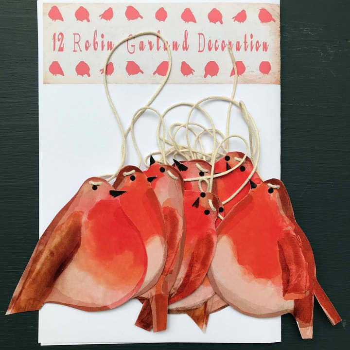 wini-tapp - Vente Fanion/guirlande - Guirlande de rouges-gorges festifs6