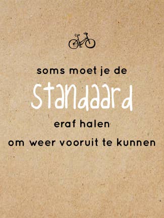 Postcard A85: Sometimes you have to remove the stand to... for wholesale by Zinvol.nu