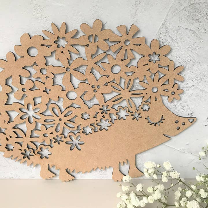 Hedgehog Wall Art Wooden Plaque Hedgehog Picture Home Wall for wholesale by Deco Rach Design