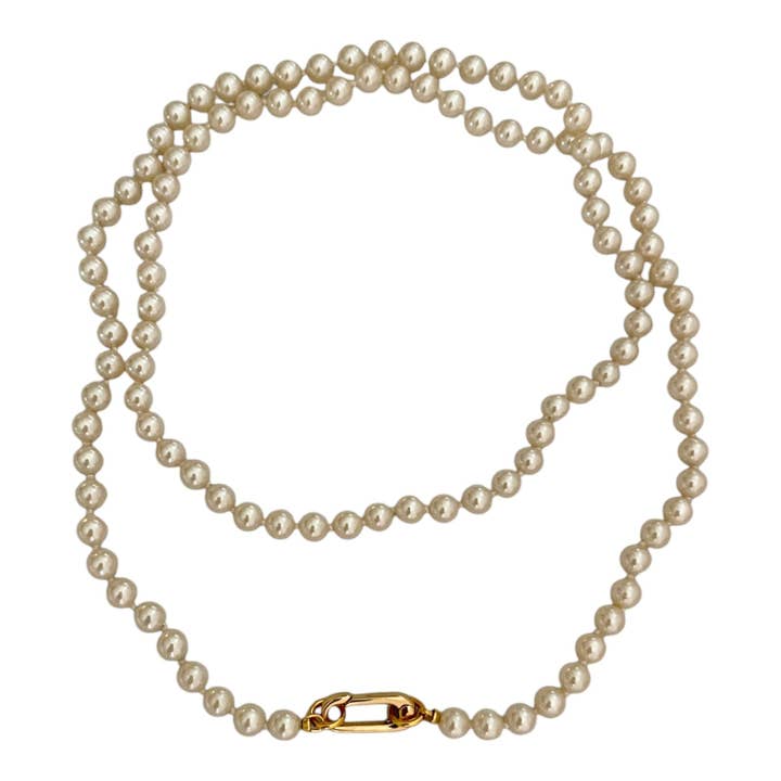 The Sage Vintage – Großhandel Kette mit Anhänger/Charm – X-Lange Perlenanhänger-Halskette - Deadstock2