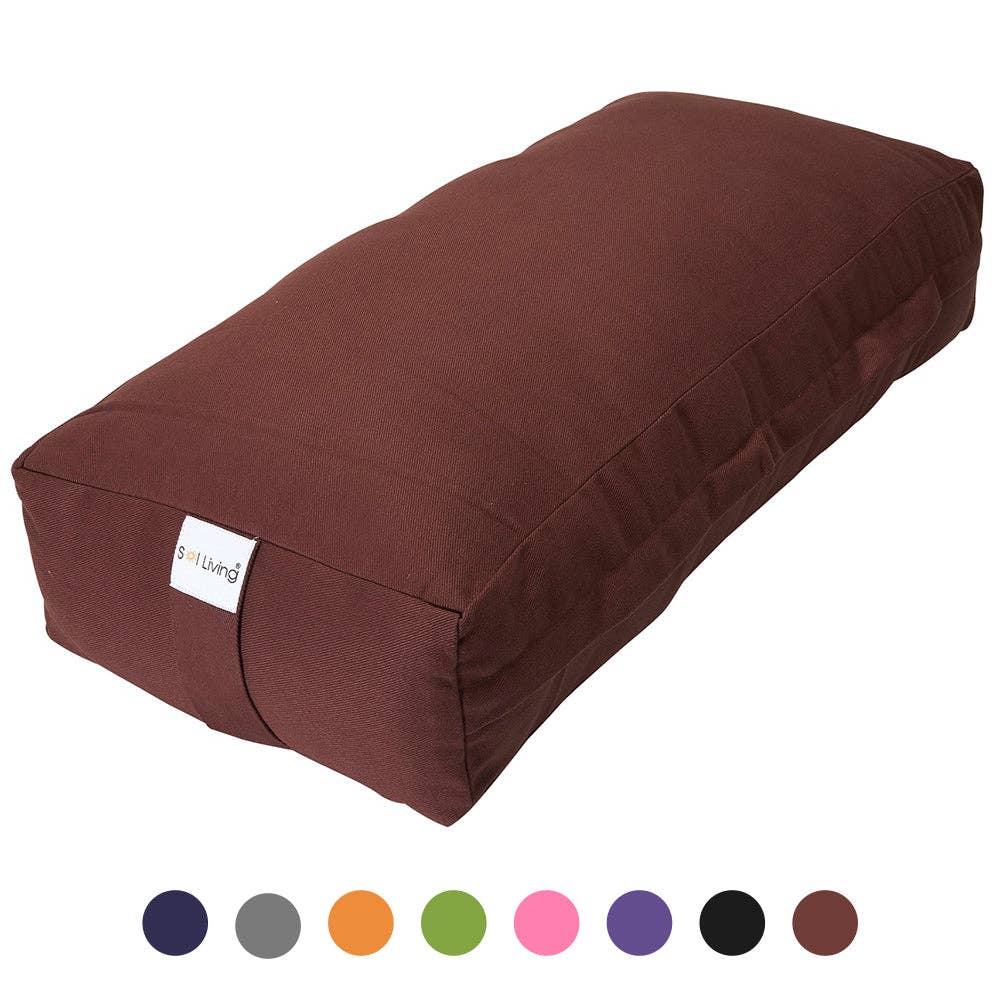 Sol Living - Wholesale Yoga Block/Bolster - Cotton Rectangular Yoga Bolster Cushion0