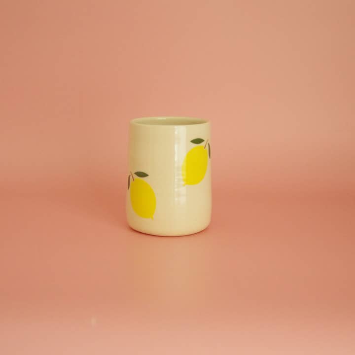 Lemon cup for wholesale by Lilas Clayground