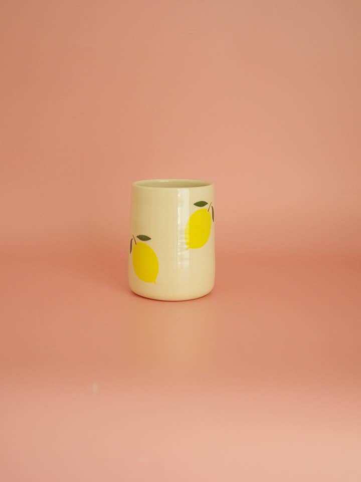 Lemon cup for wholesale by Lilas Clayground
