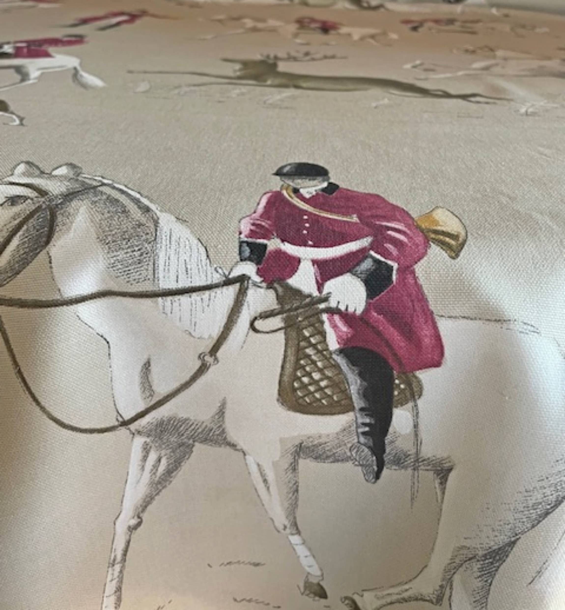 La Maisonnette - Wholesale Tablecloth - French Tablecloth Equestrian  Horse 1