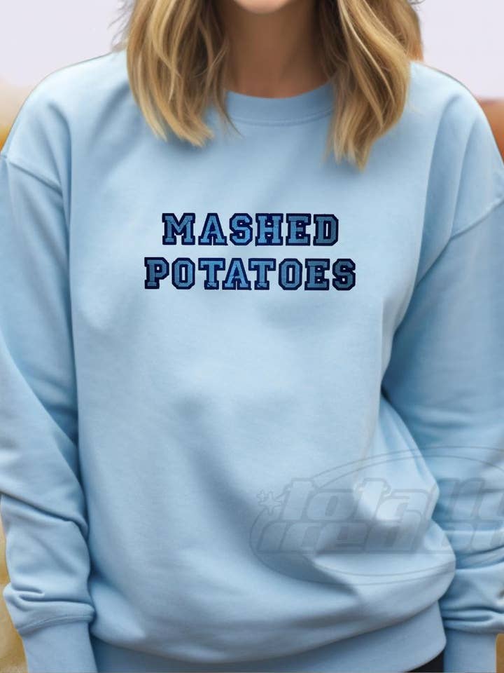 Besticktes Sweatshirt mit Kartoffelpüree-Motiv für den Großhandel von Totally Iced Out