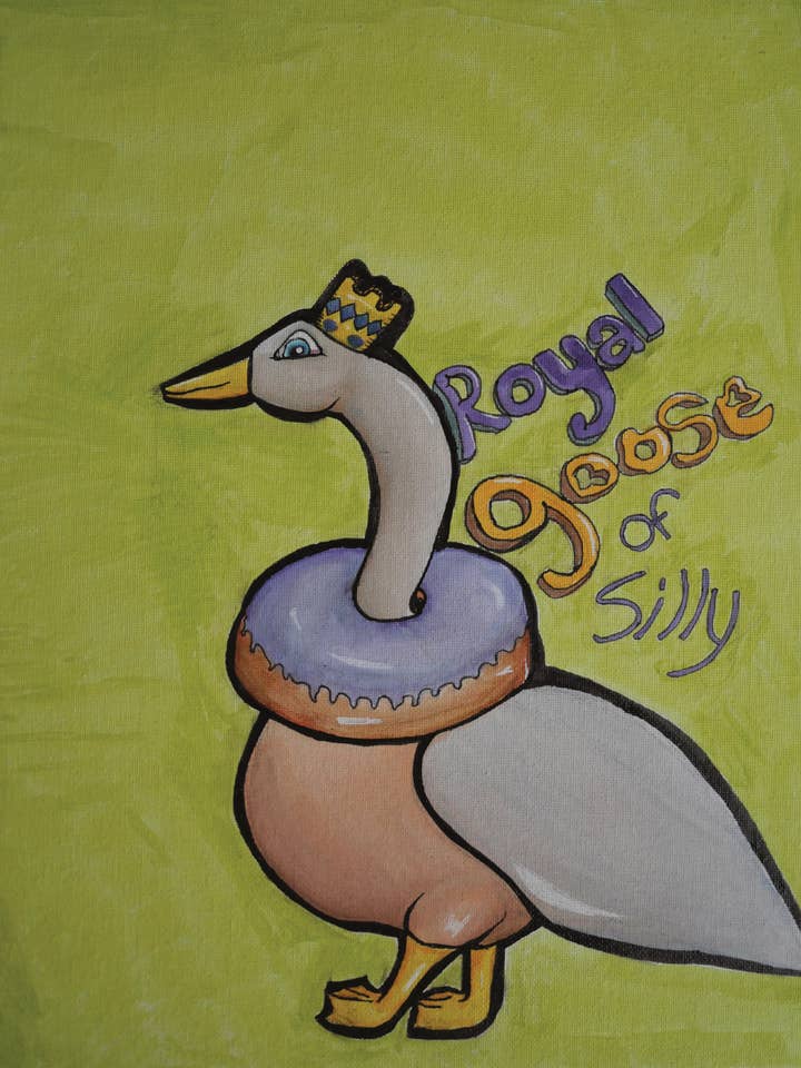 5x7 PRINT - Royal Goose of Silly for wholesale by Art by Sim Garber LLC
