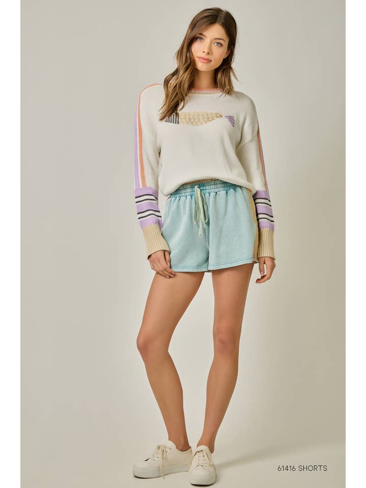 Mystree - Wholesale Knit Sweater - Women's - 61359 Color Block Pullover Sweater14