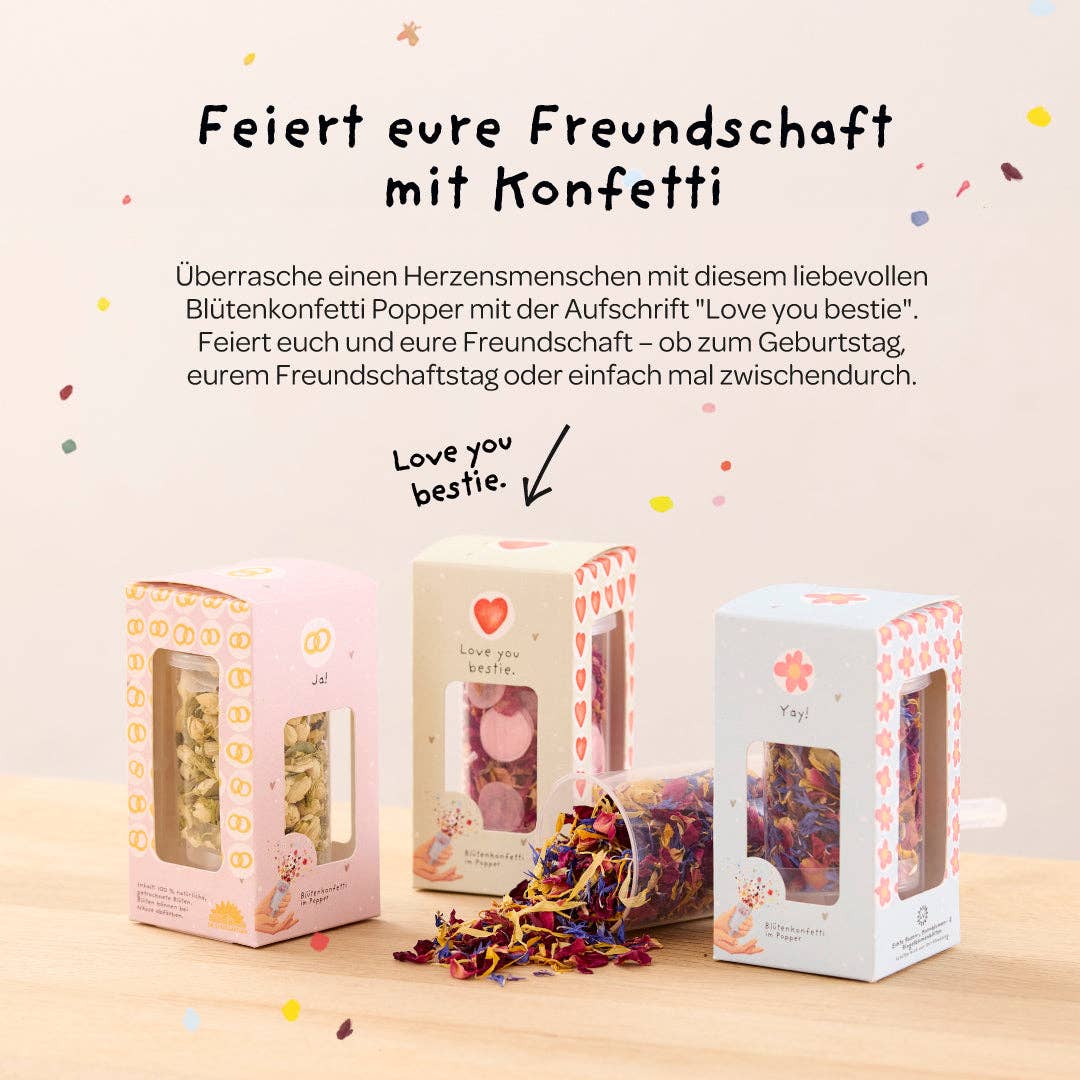 TDJ Stadtgärtner GmbH - Wholesale Confetti - Flower Confetti - Love You Bestie2