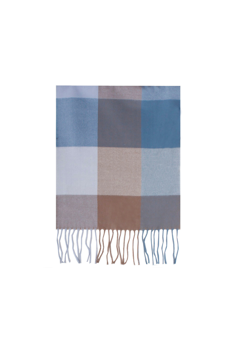 David And Young - Wholesale Scarf - Unisex - Softer than Cashmere PLAID BUFF Vegan Cashmere Touch Scarves41