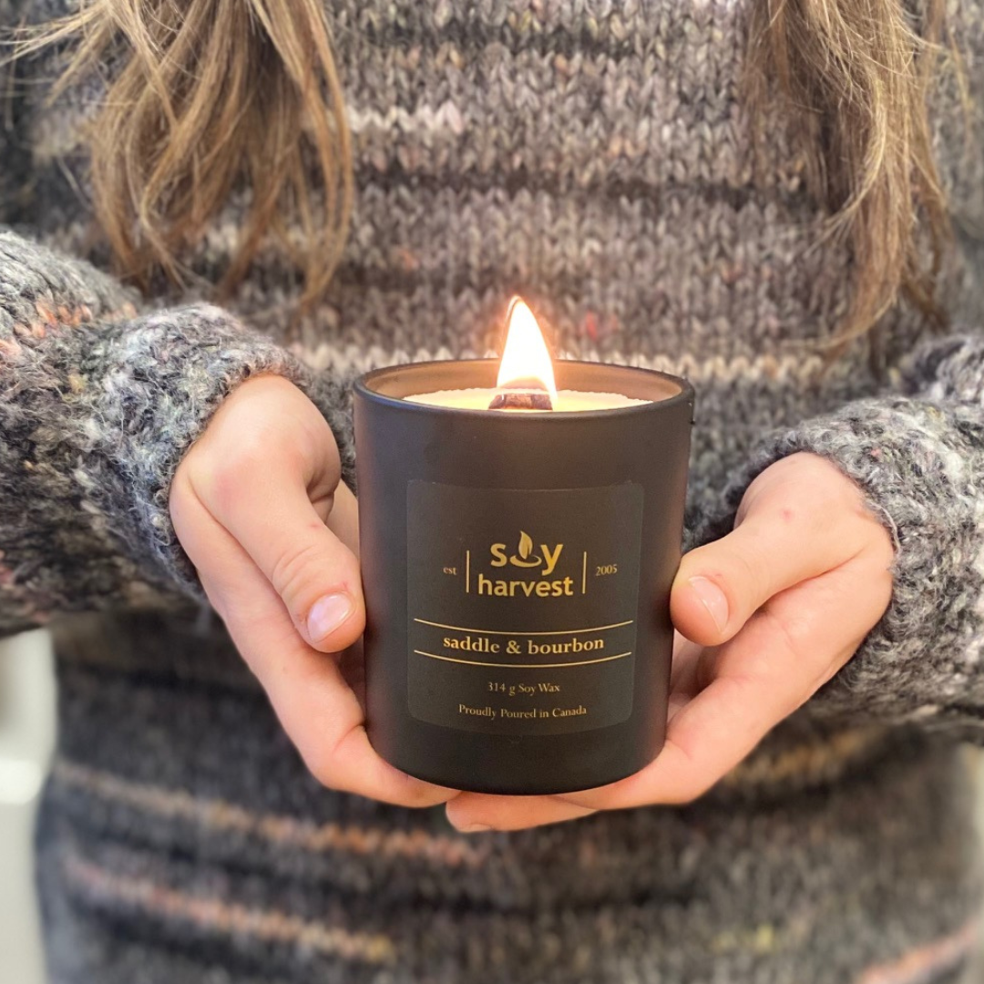 Soy Harvest Candles - Vente Bougie en bocal - Selle et bourbon1