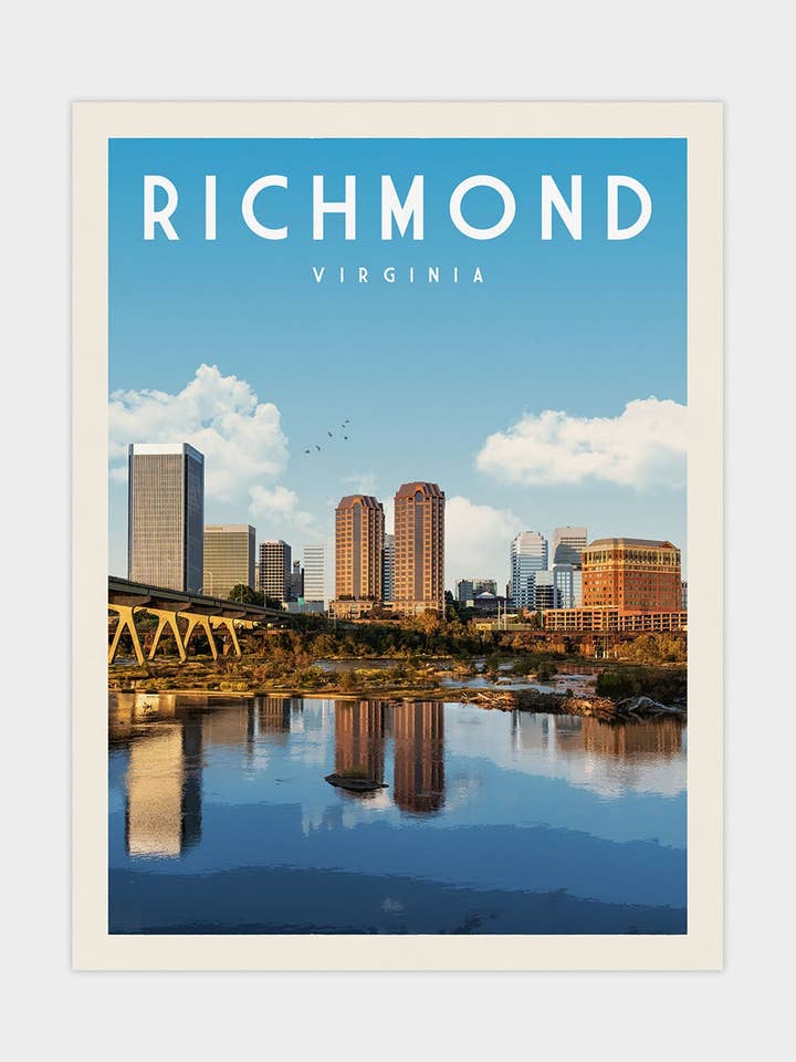 Richmond, Virginia - Impressão de Viagem Vintage por atacado de Vintaprints