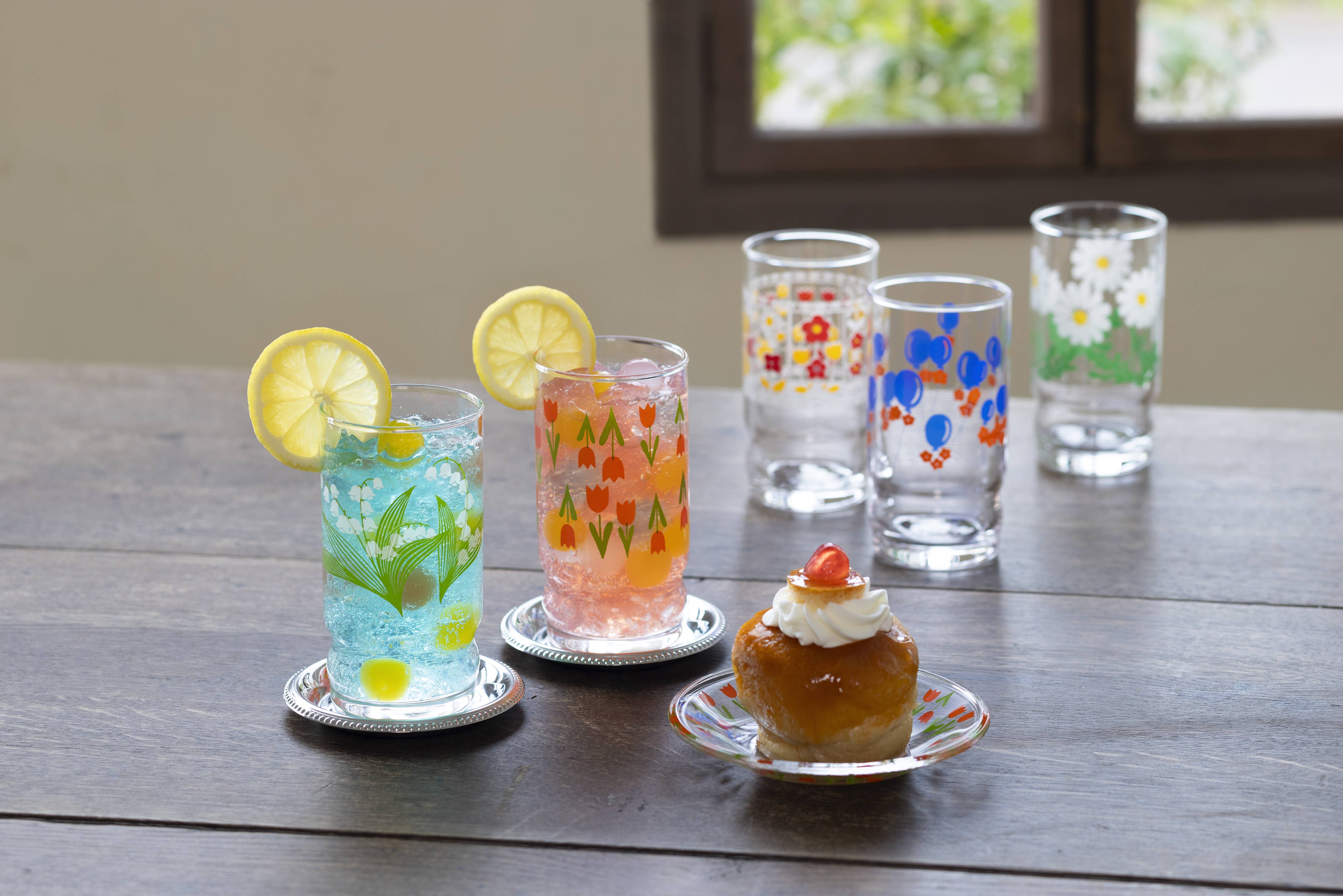 ADERIA - Wholesale Cocktail/Liquor Glass - ADERIA Retro | Juice Glass | 10 Pattern Options2