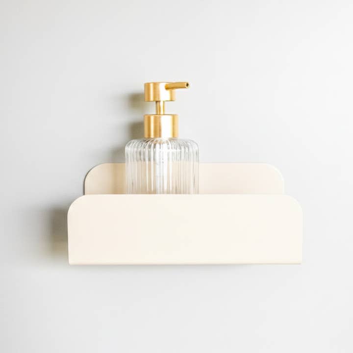 Large wall-mounted kitchen shelf - no drilling - Cream for wholesale by MAMIK