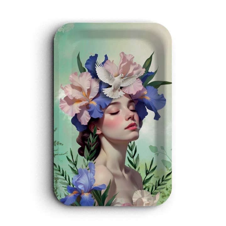 Bandeja rectangular kraft (28x18 cm) - Las musas (Aurélia) para venta al por mayor de Maison Royal Garden