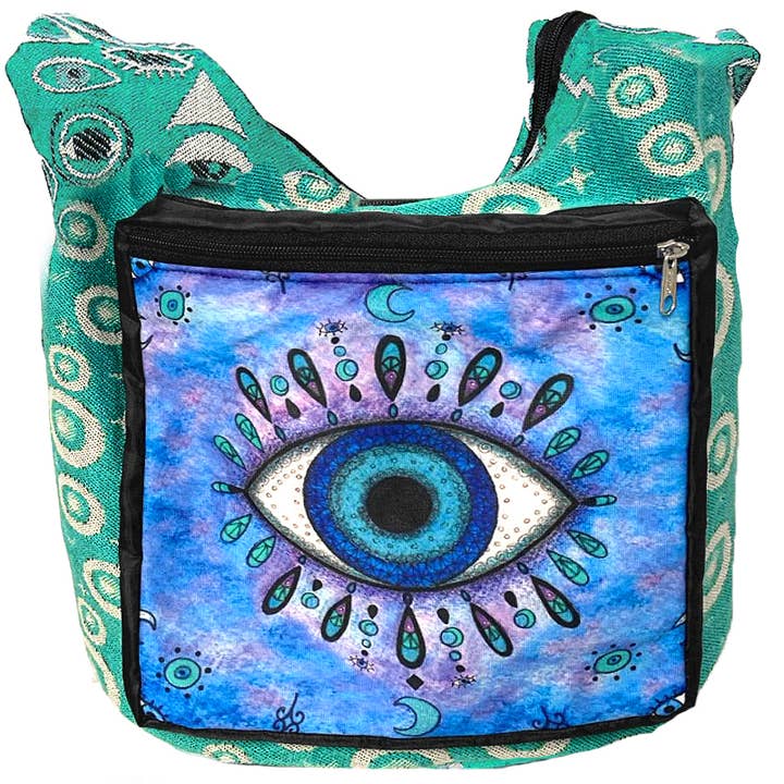 Pichincha - Wholesale Crossbody Bag - Women's - Large Evil Eye "Michy" Crossbody Purse Messenger Bag2