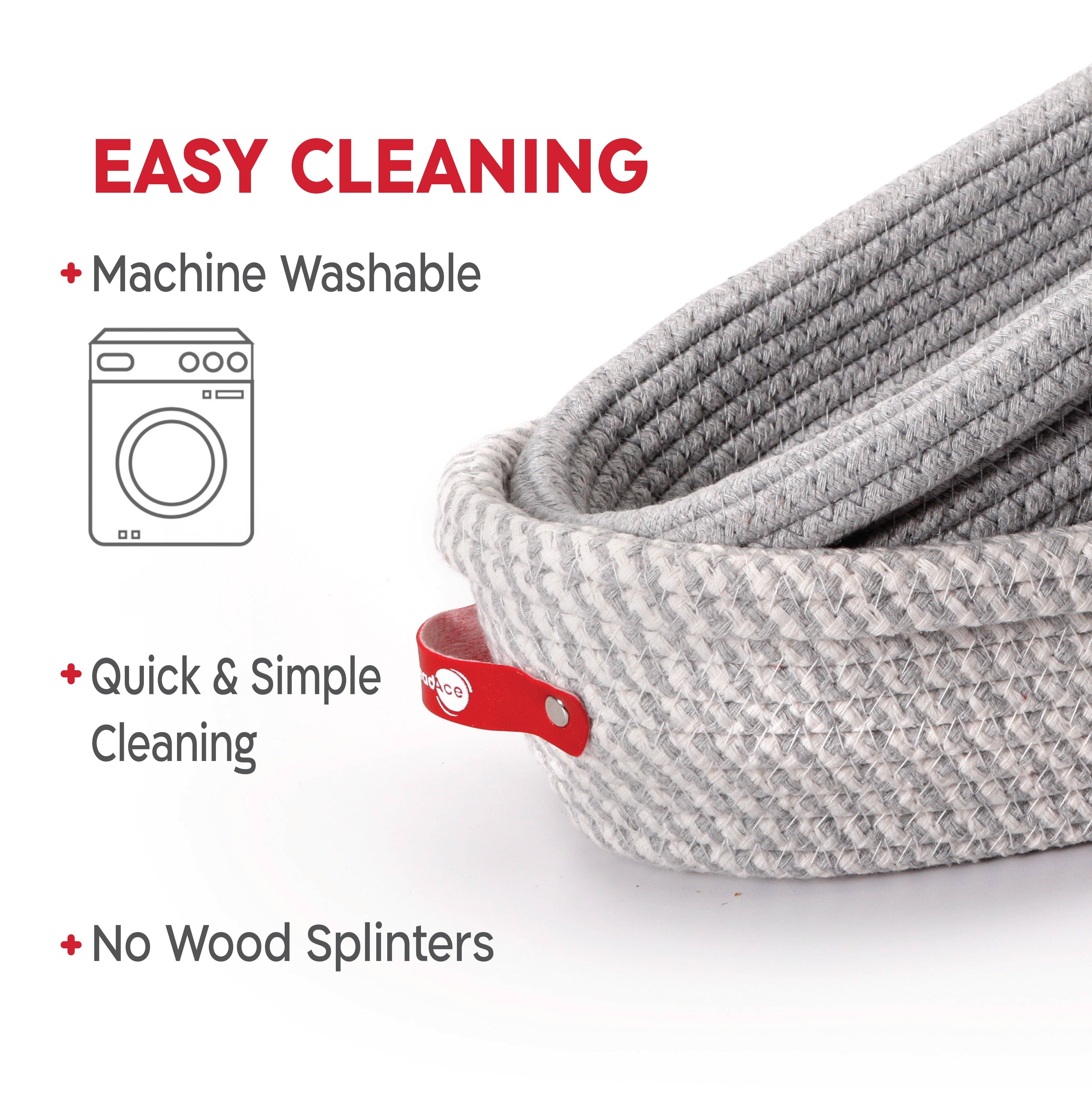 KneadAce - Wholesale Bread Pan - Oval Cotton Rope Proofing Baskets Set3