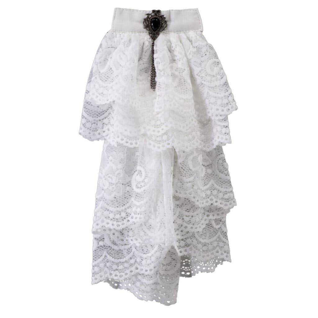 Western Fashion - Wholesale Necktie - Men's - 200107 - Lace Necktie / Jabot, Black, one size2