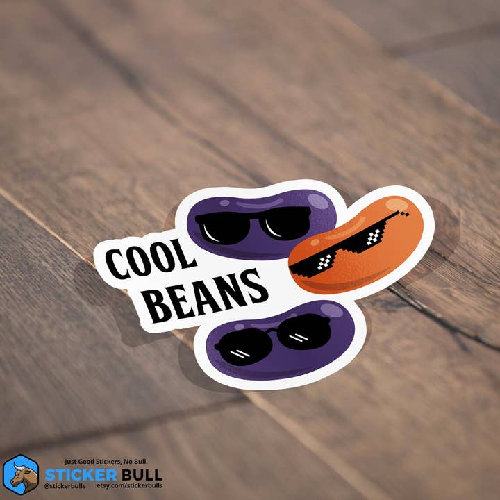 Sticker Bull – Adesivo por atacado – Autocolante Funny Meme, Cool Beans, Adesivo Vinil Impermeável2