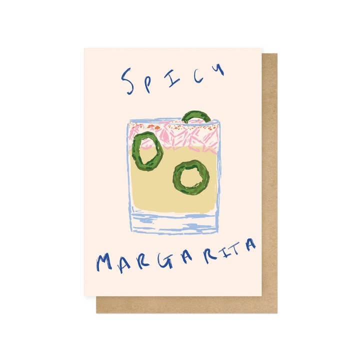 Spicy Marg Greetings Card for wholesale by East End Prints - Greetings Cards & Postcards