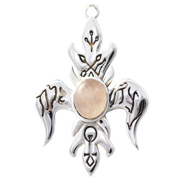 Fleur De Venus - Hänge i 925 sterlingsilver & rosenkvarts för wholesale av Eastgate Resource