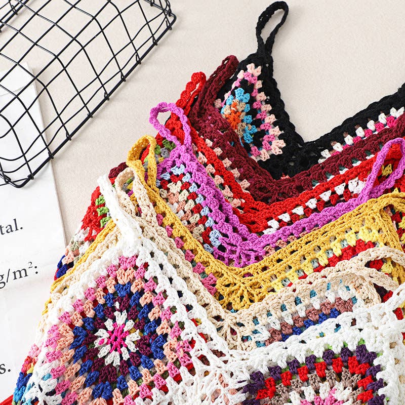 Funkyrel® Atzbranding Limited - Wholesale Camisole - Women's - Crosa - Bohemian Crochet Design Camisole - A Perfect Summer Top Tank9