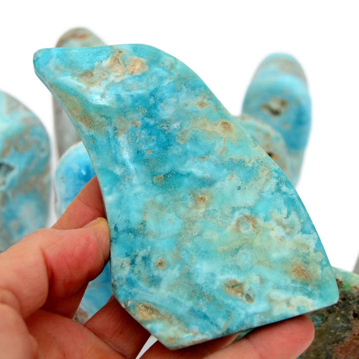 Kaia & Crystals - Wholesale Spiritual Stone/Crystal - Blue Aragonite Free Form Stone (50g - 700g)